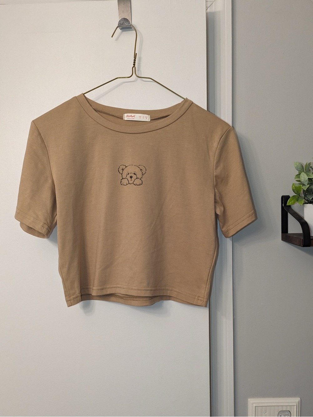 Teddy Bear Cropped T-shirt
